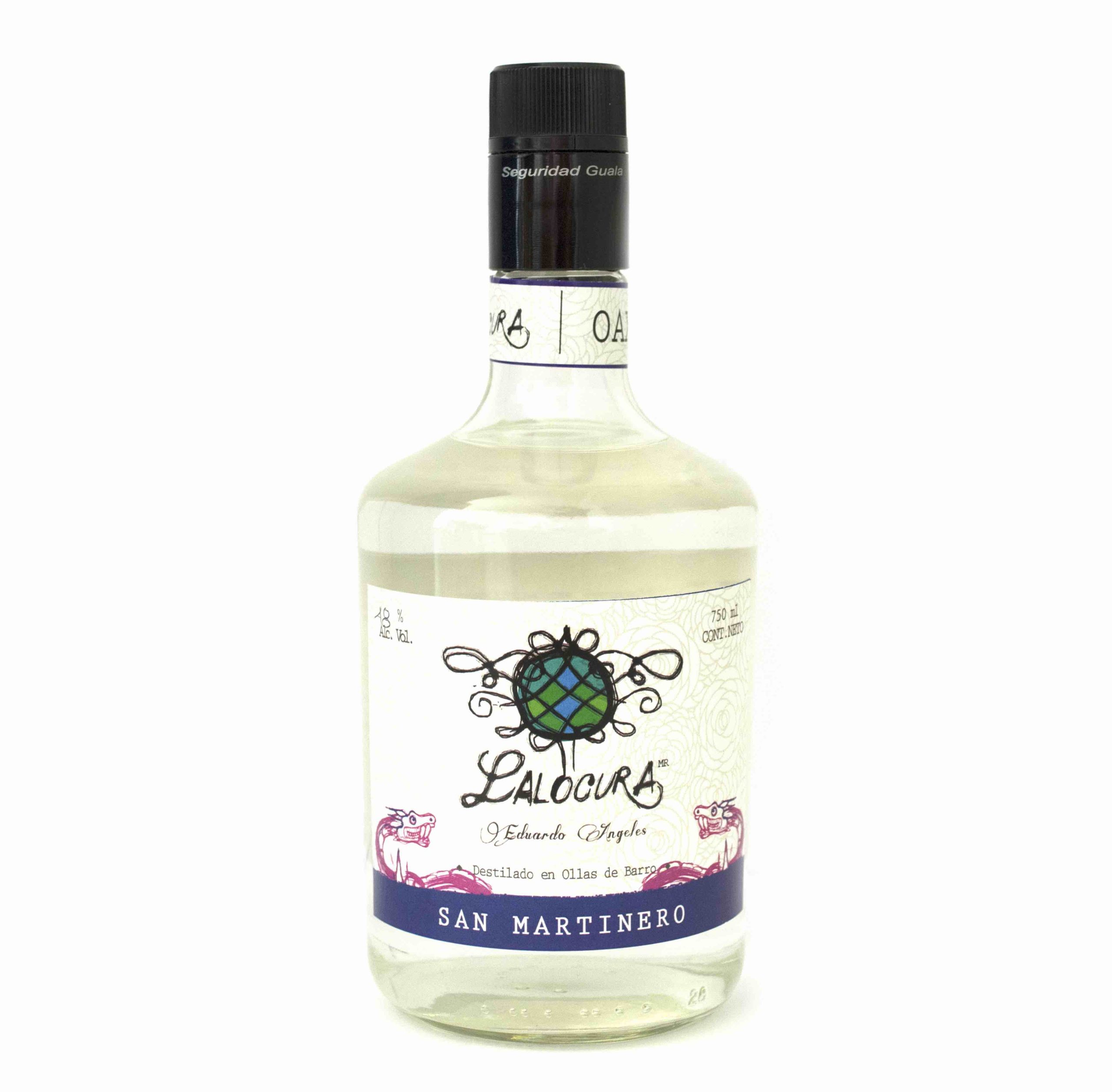 Destilado de Agave Lalocura Sanmartinero 750 ml