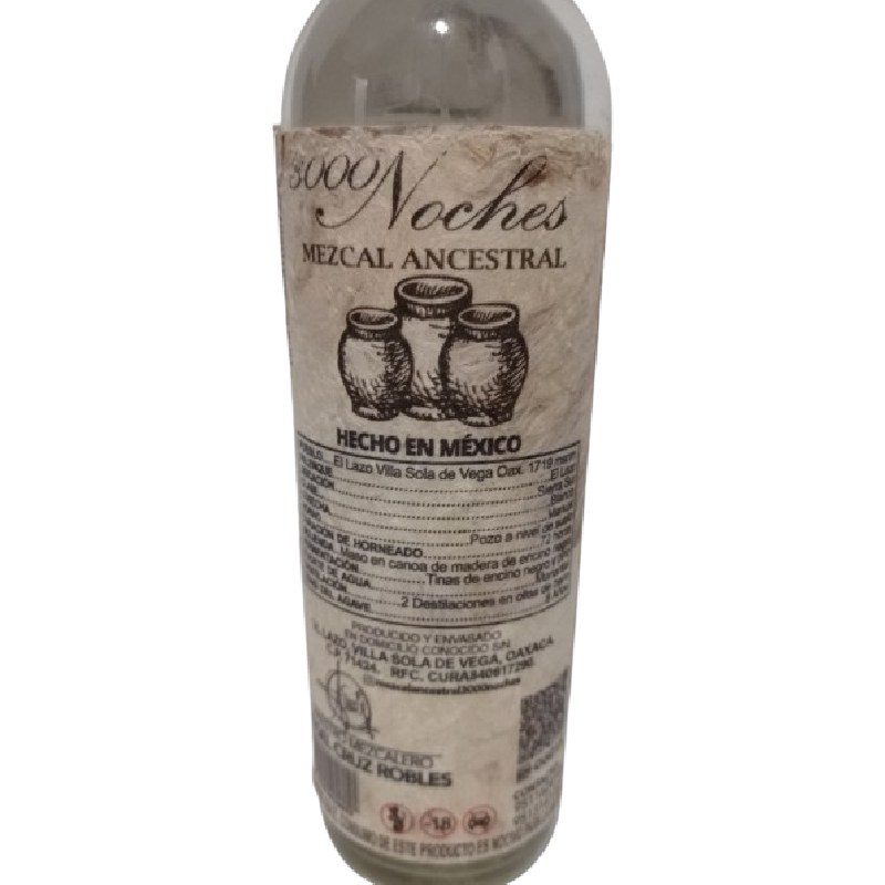 Mezcal 3000 Noches Coyote Blanco 375ml