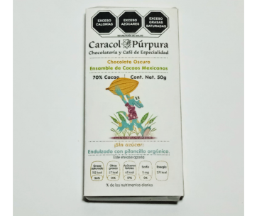 Chocolate con Piloncillo al 70% Caracol Púrpura